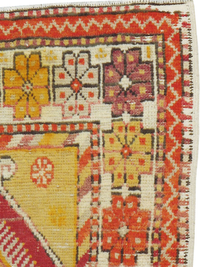 Vintage Turkish Oushak Rug, No.16002 - Staging