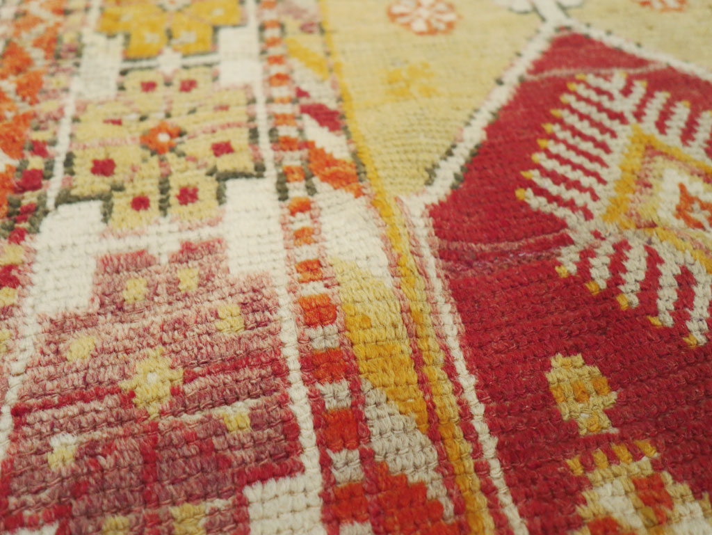 Vintage Turkish Oushak Rug, No.16002 - Staging