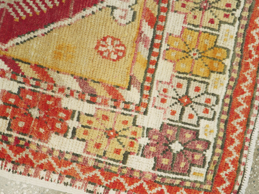 Vintage Turkish Oushak Rug, No.16002 - Staging