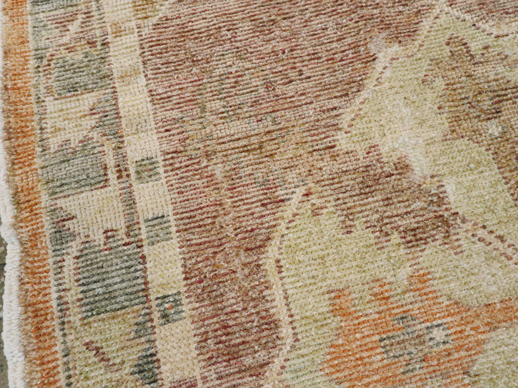 Antique Turkish Oushak Rug, No.16005 - Staging