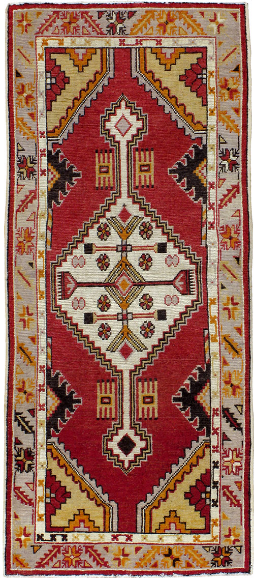 Vintage Turkish Oushak Rug, No.16020 - Staging
