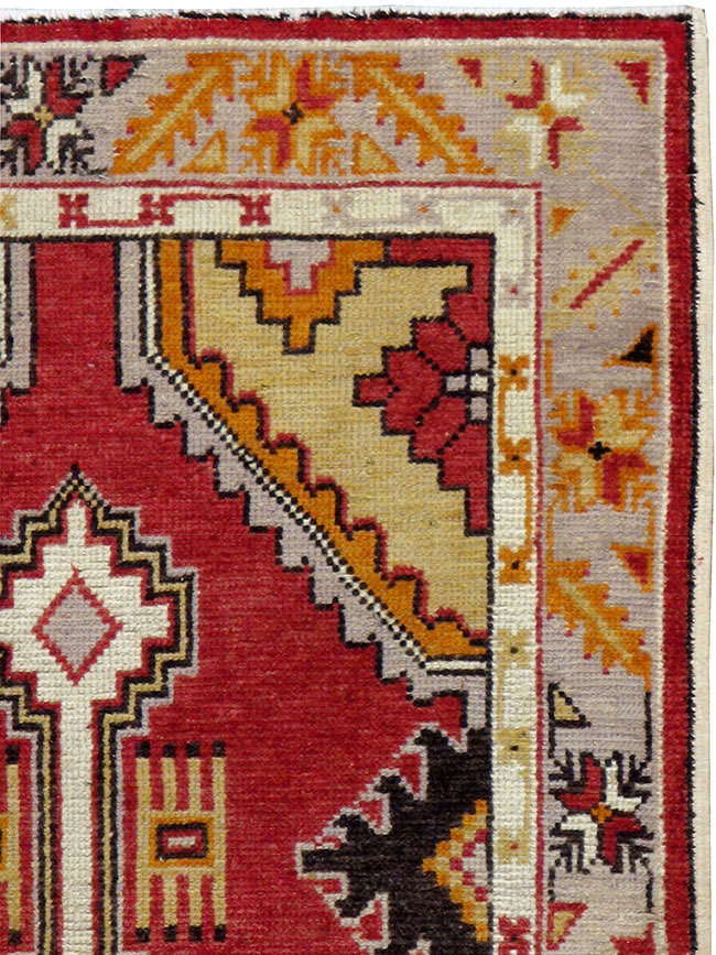 Vintage Turkish Oushak Rug, No.16020 - Staging
