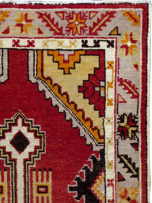Vintage Turkish Oushak Rug, No.16020 - Staging
