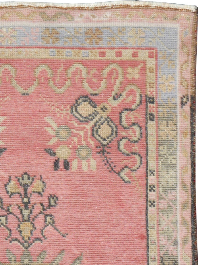 Vintage Turkish Oushak Rug, No.16023 - Staging