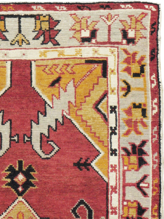 Vintage Turkish Oushak Rug, No.16024 - Staging