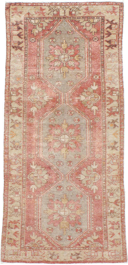 Vintage Turkish Oushak Throw Rug, No.16025 - Staging
