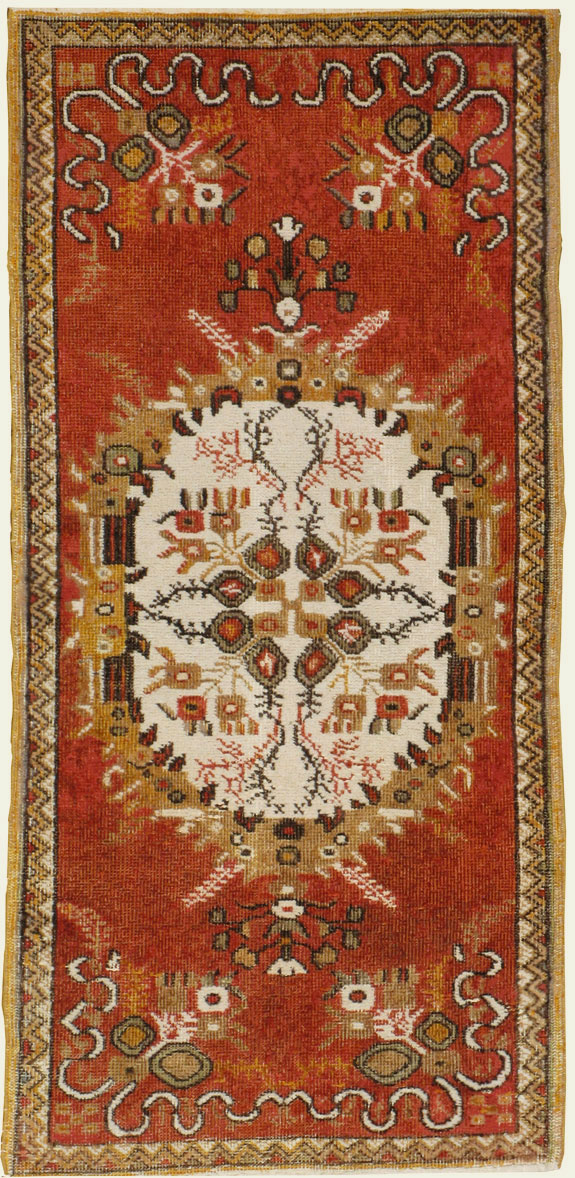 Vintage Turkish Oushak Rug, No.16028 - Staging