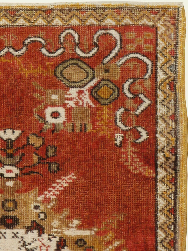 Vintage Turkish Oushak Rug, No.16028 - Staging