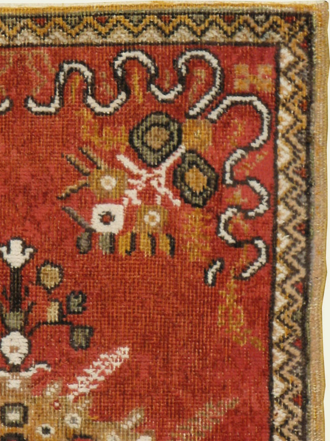 Vintage Turkish Oushak Rug, No.16028 - Staging