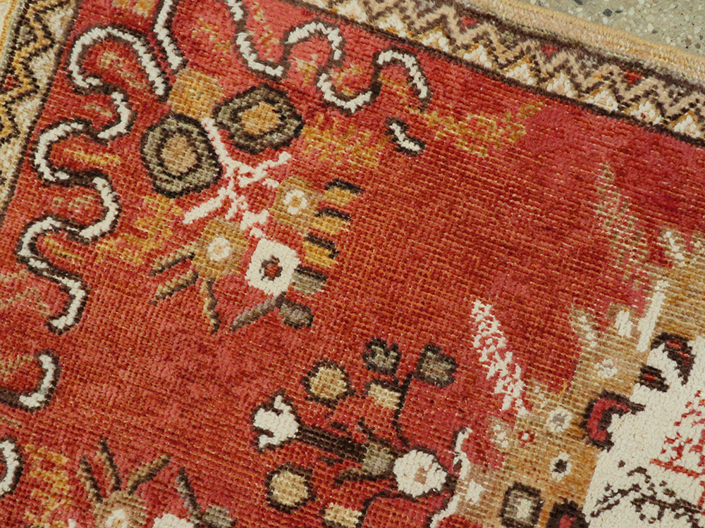 Vintage Turkish Oushak Rug, No.16028 - Staging