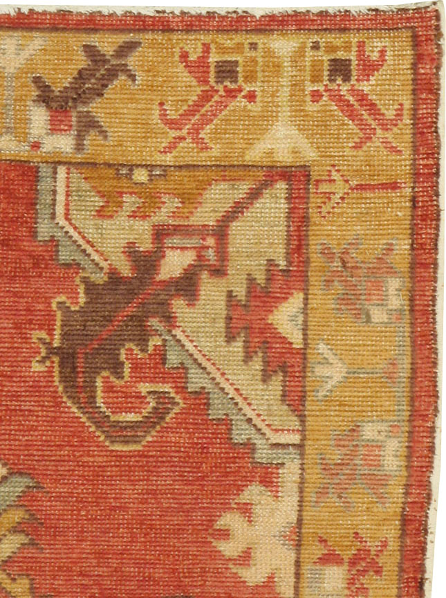 Vintage Turkish Oushak Rug, No.16031 - Staging