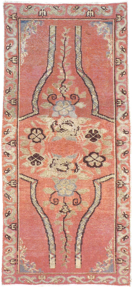 Vintage Turkish Oushak Rug, No.16035 - Staging