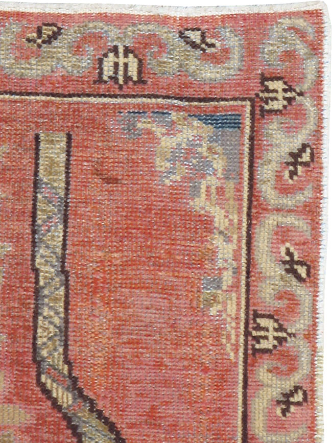 Vintage Turkish Oushak Rug, No.16035 - Staging