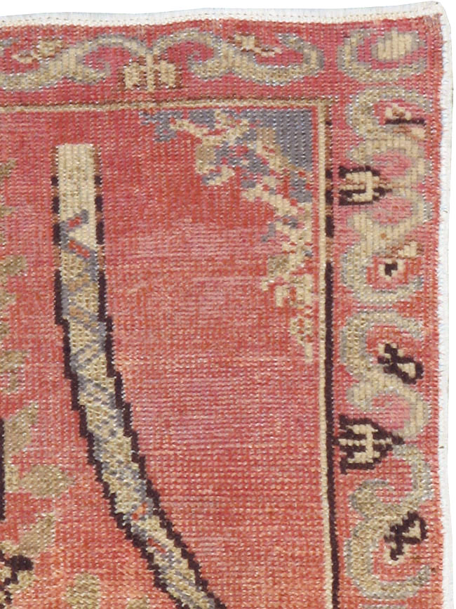 Vintage Turkish Oushak Rug, No.16035 - Staging