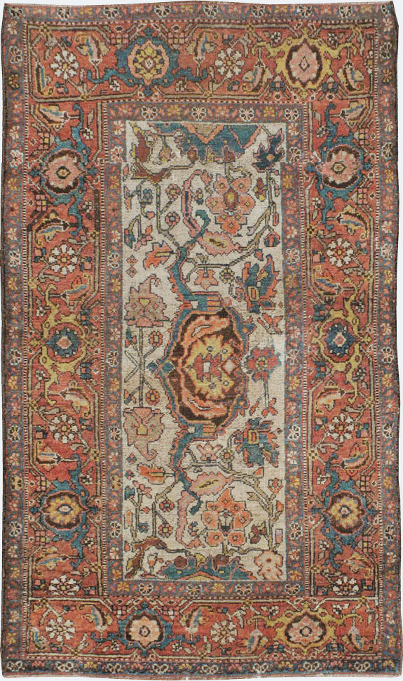 Antique Persian Kurdish Rug, No.16043 - Staging