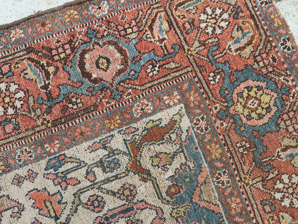 Antique Persian Kurdish Rug, No.16043 - Staging