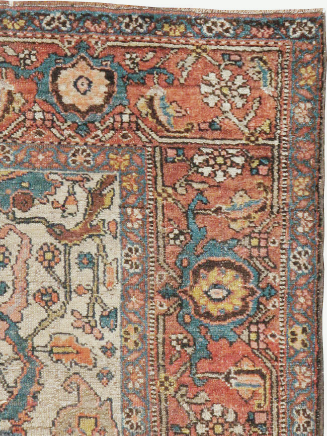Antique Persian Kurdish Rug, No.16043 - Staging