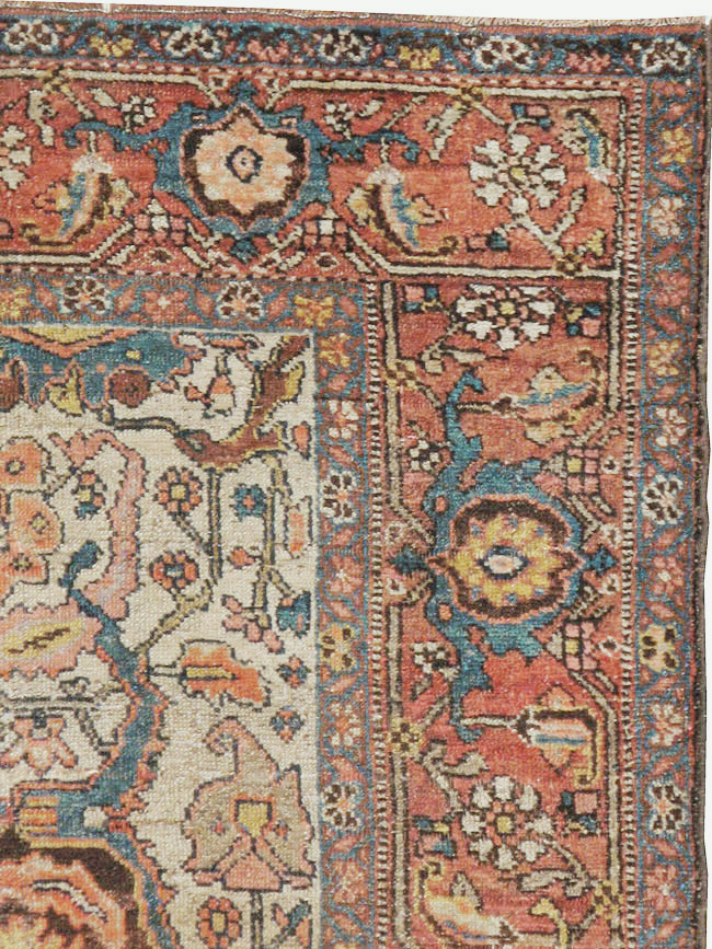 Antique Persian Kurdish Rug, No.16043 - Staging