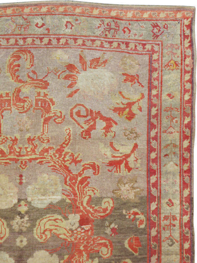 Antique Caucasian Karabagh Rug, No.16047 - Staging