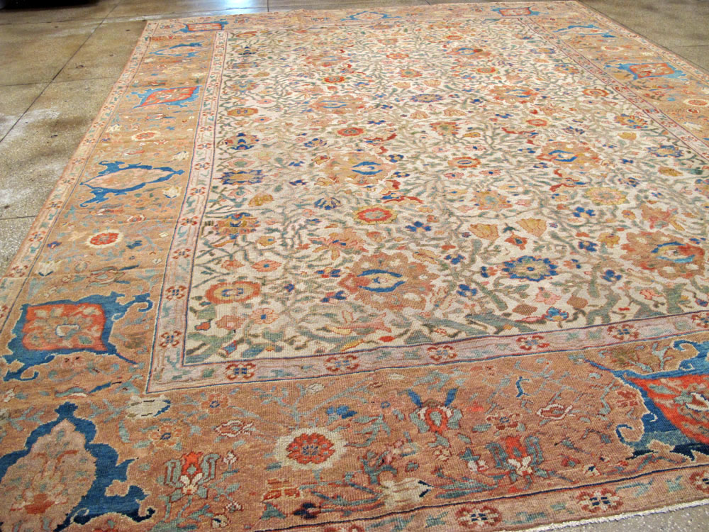 Antique Persian Sultanabad Carpet, No.16054 - Staging