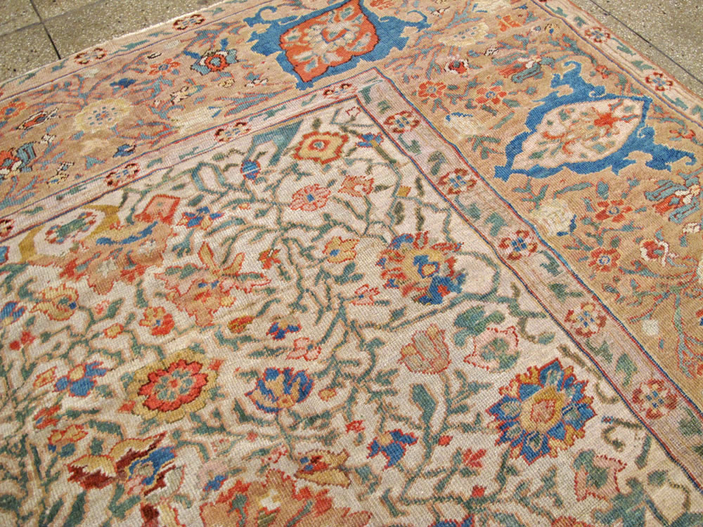Antique Persian Sultanabad Carpet, No.16054 - Staging