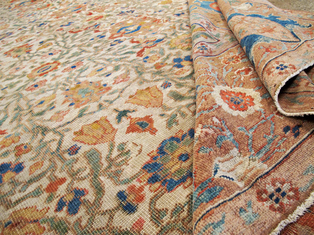 Antique Persian Sultanabad Carpet, No.16054 - Staging
