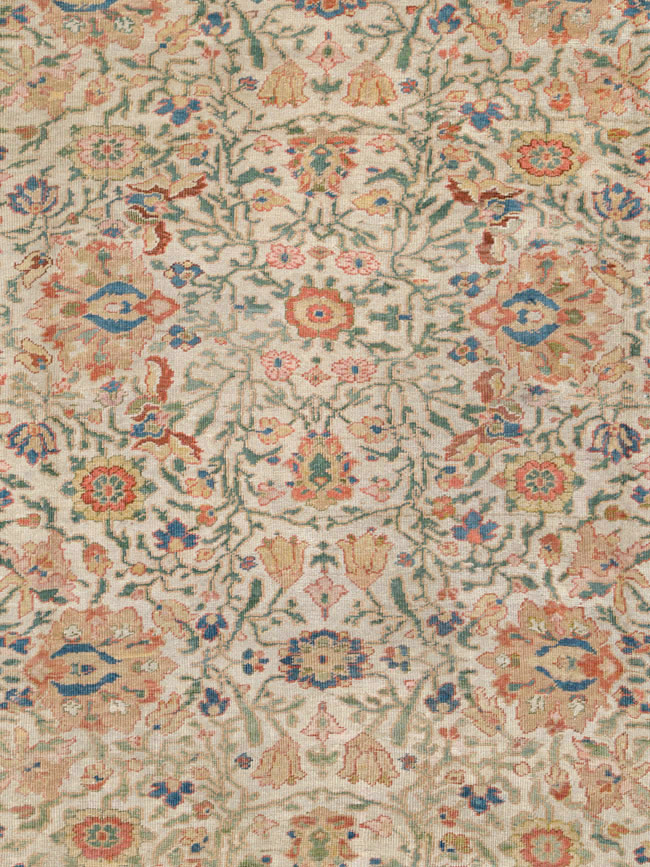 Antique Persian Sultanabad Carpet, No.16054 - Staging