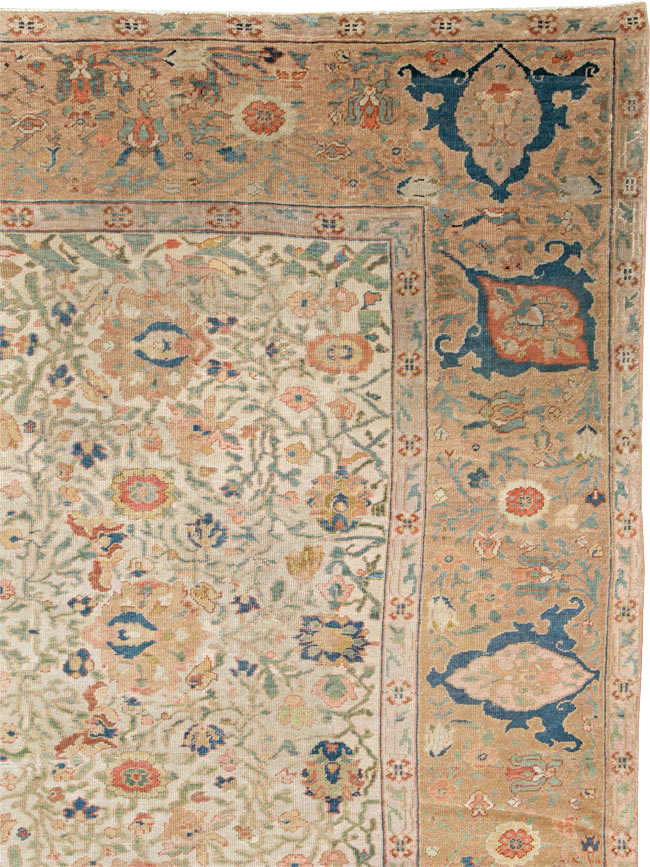 Antique Persian Sultanabad Carpet, No.16054 - Staging