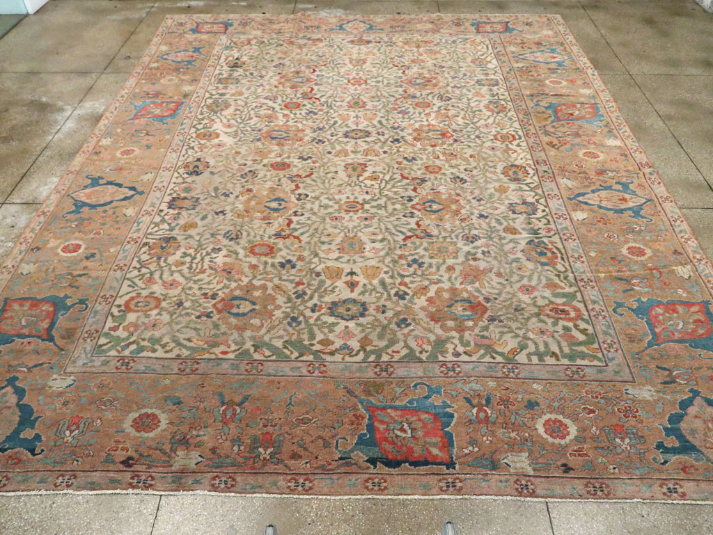 Antique Persian Sultanabad Carpet, No.16054 - Staging