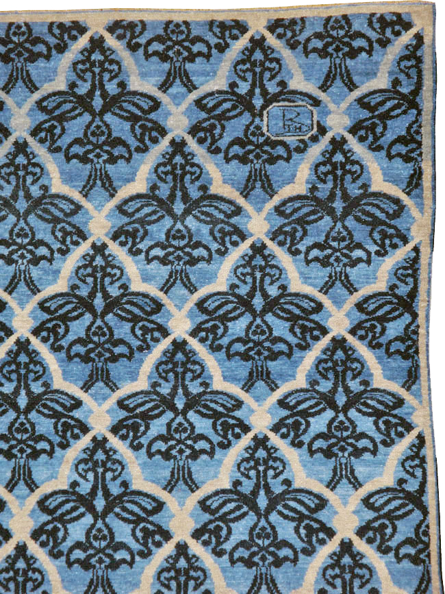 Vintage Persian Modernist Malayer Carpet, No.16082 - Staging