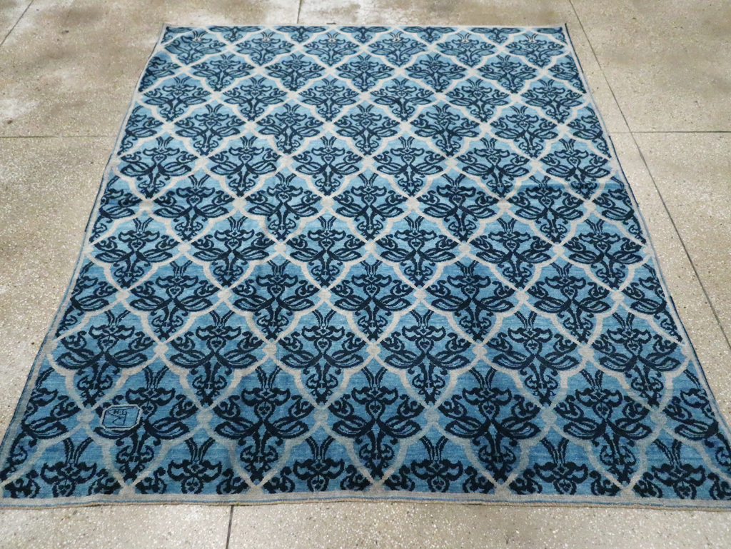 Vintage Persian Modernist Malayer Carpet, No.16082 - Staging