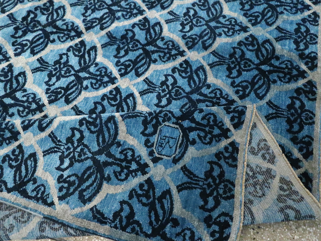 Vintage Persian Modernist Malayer Carpet, No.16082 - Staging