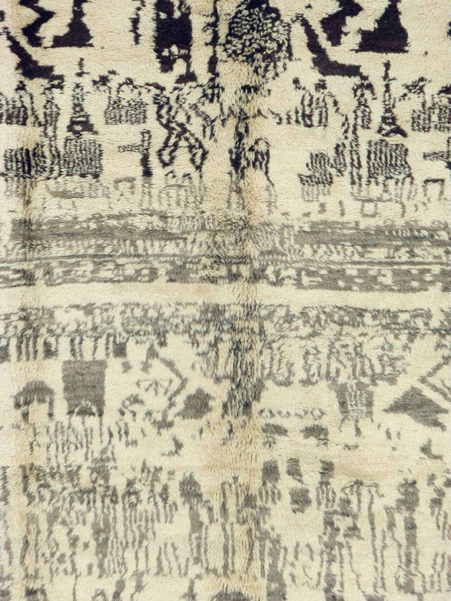 Vintage Moroccan Carpet, No.16086 - Staging