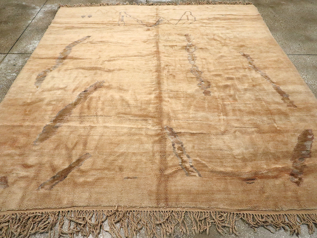 Modern Moroccan Square Carpet, No.16092 - Staging