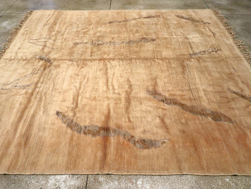 Modern Moroccan Square Carpet, No.16092 - Staging