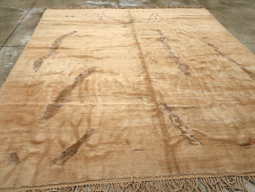 Modern Moroccan Square Carpet, No.16092 - Staging