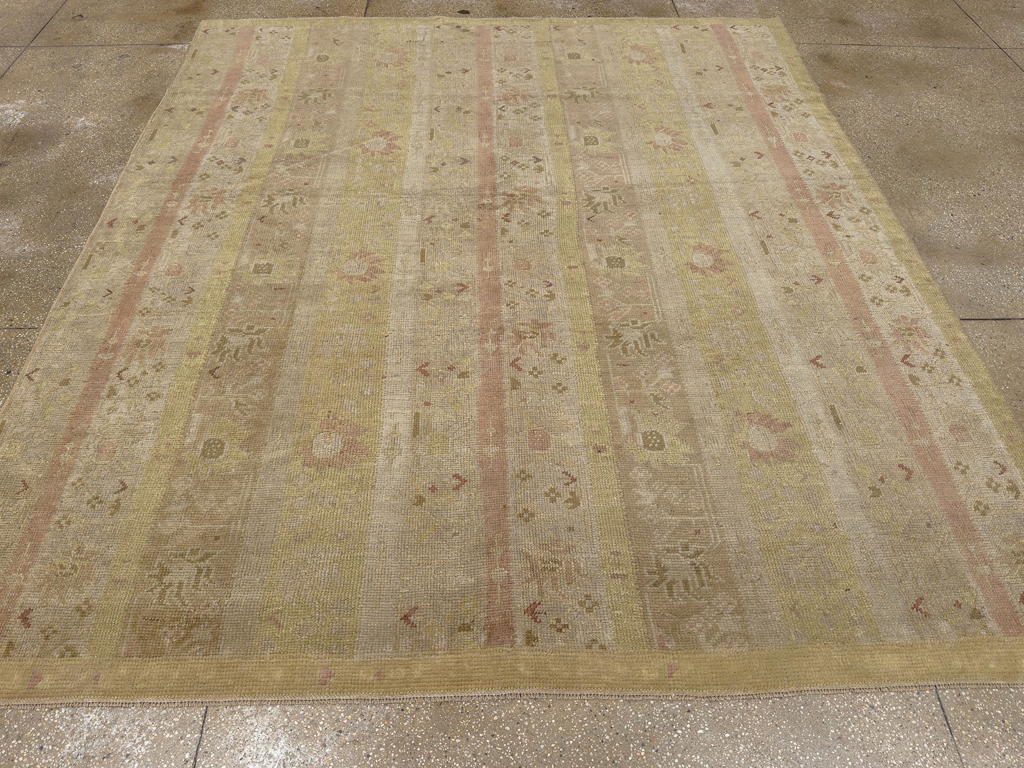 Antique Turkish Ghiordes Room Size Carpet, No.16114 - Staging