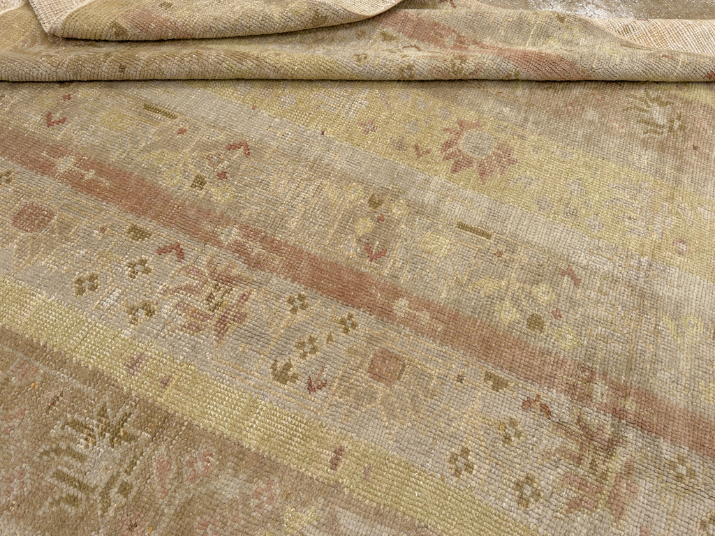Antique Turkish Ghiordes Room Size Carpet, No.16114 - Staging