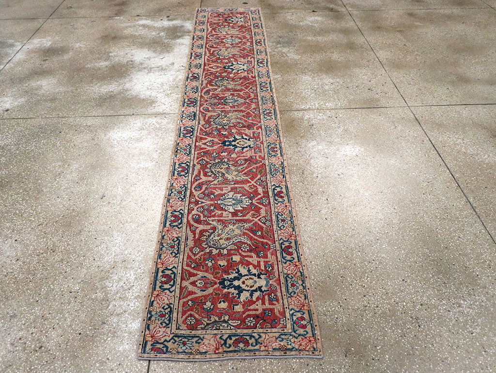 Antique Persian Tabriz Runner, No.16122 - Staging