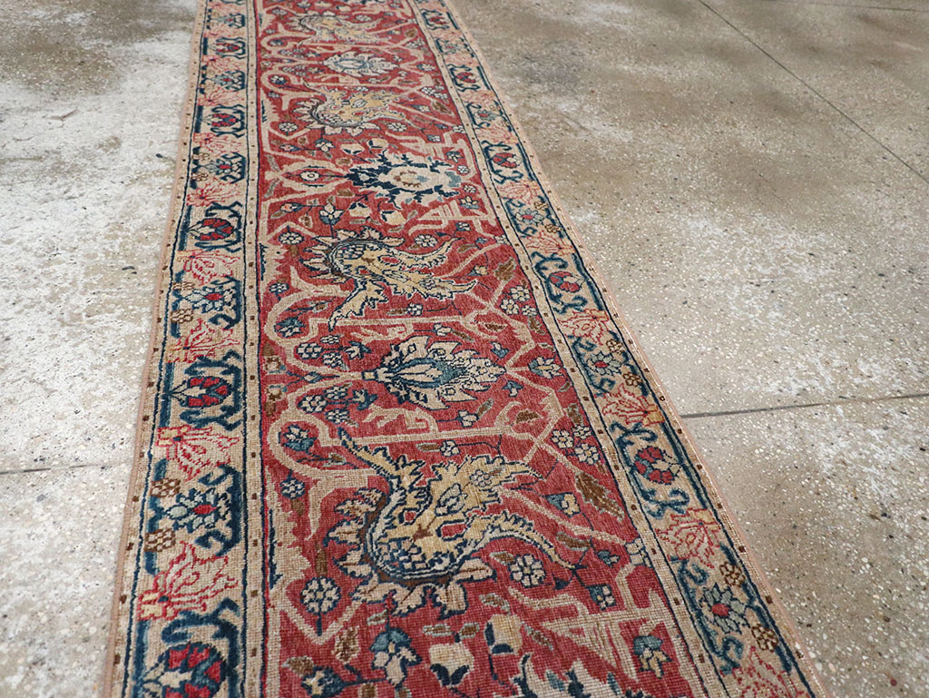 Antique Persian Tabriz Runner, No.16122 - Staging