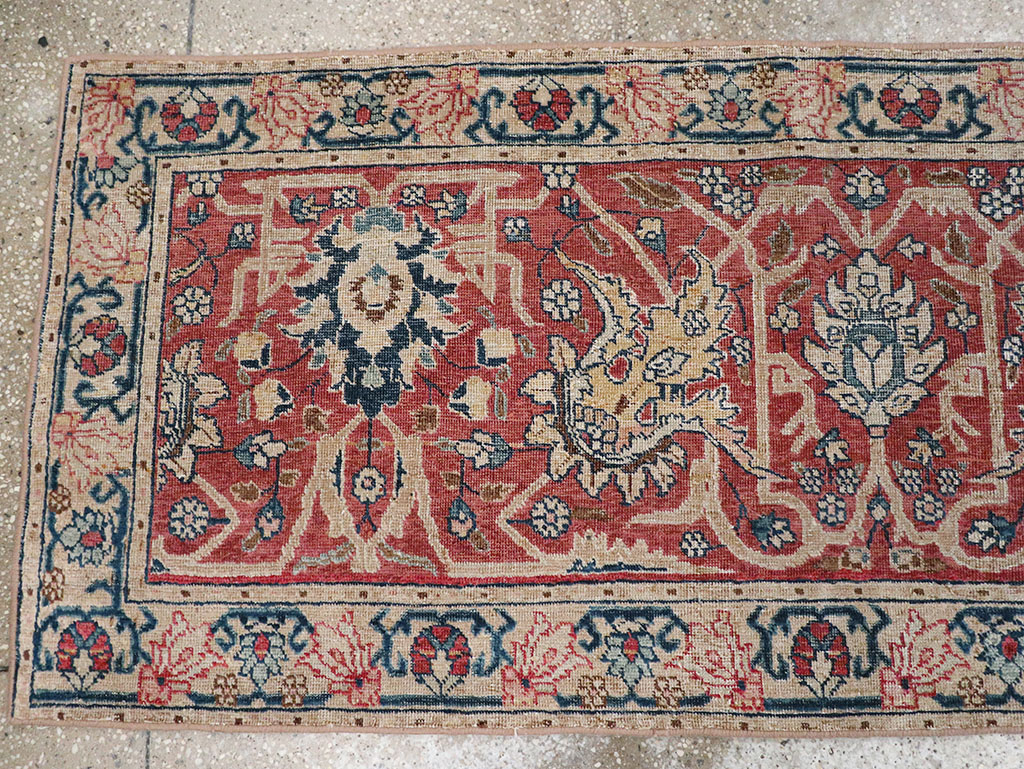 Antique Persian Tabriz Runner, No.16122 - Staging