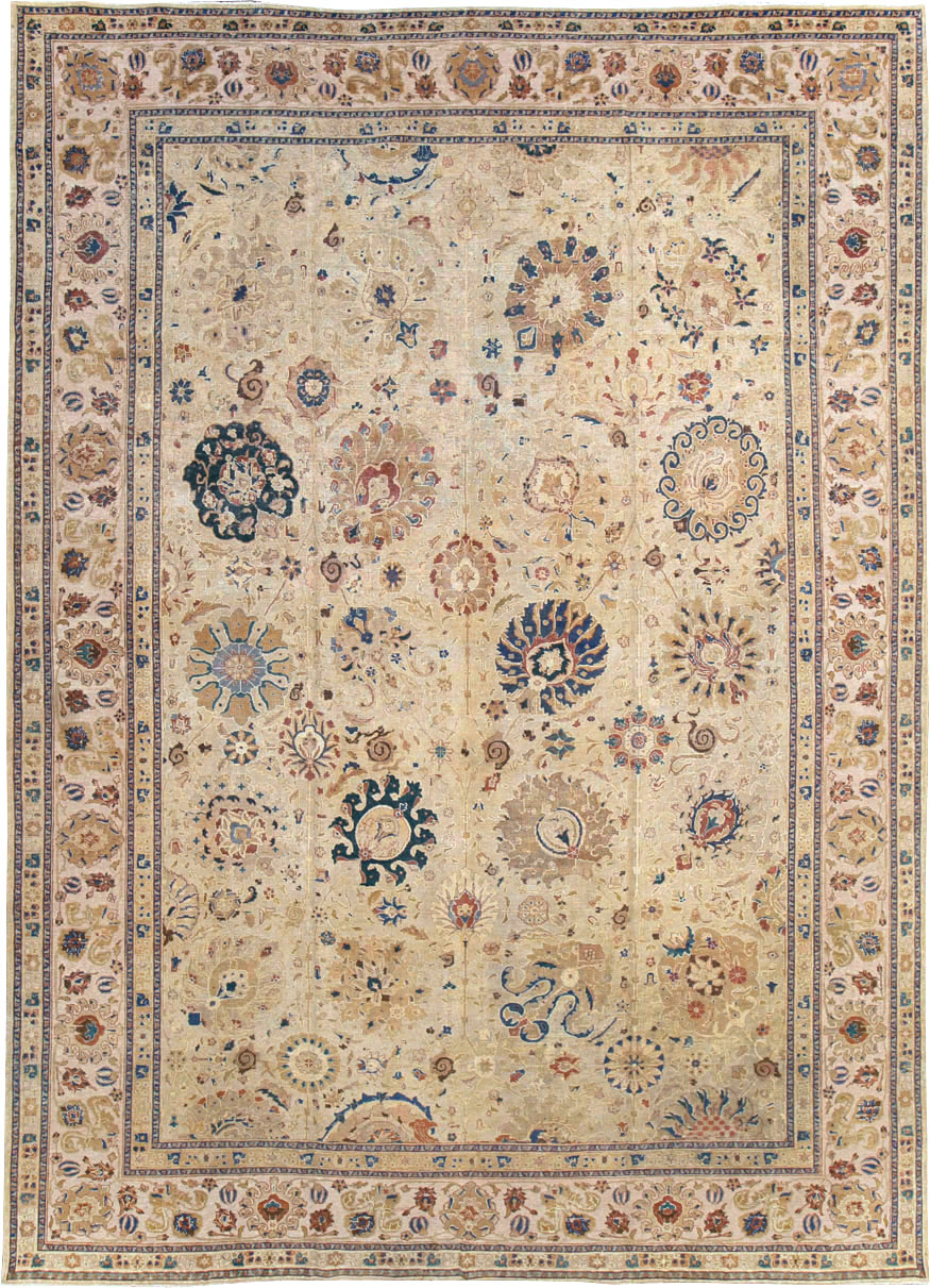 Antique Persian Tabriz Carpet, No.16127 - Staging
