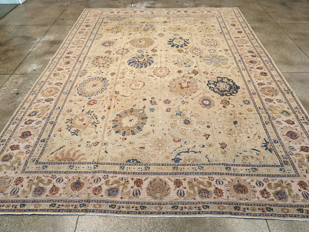 Antique Persian Tabriz Carpet, No.16127 - Staging