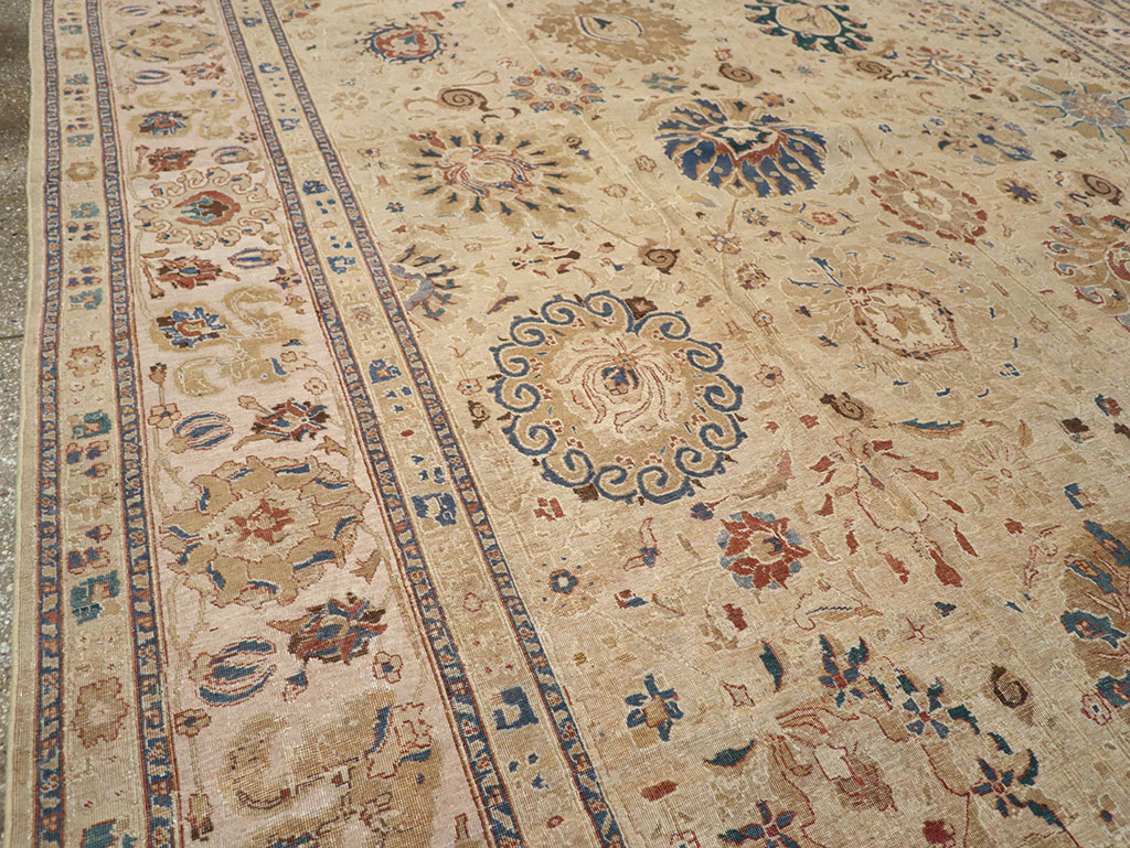 Antique Persian Tabriz Carpet, No.16127 - Staging