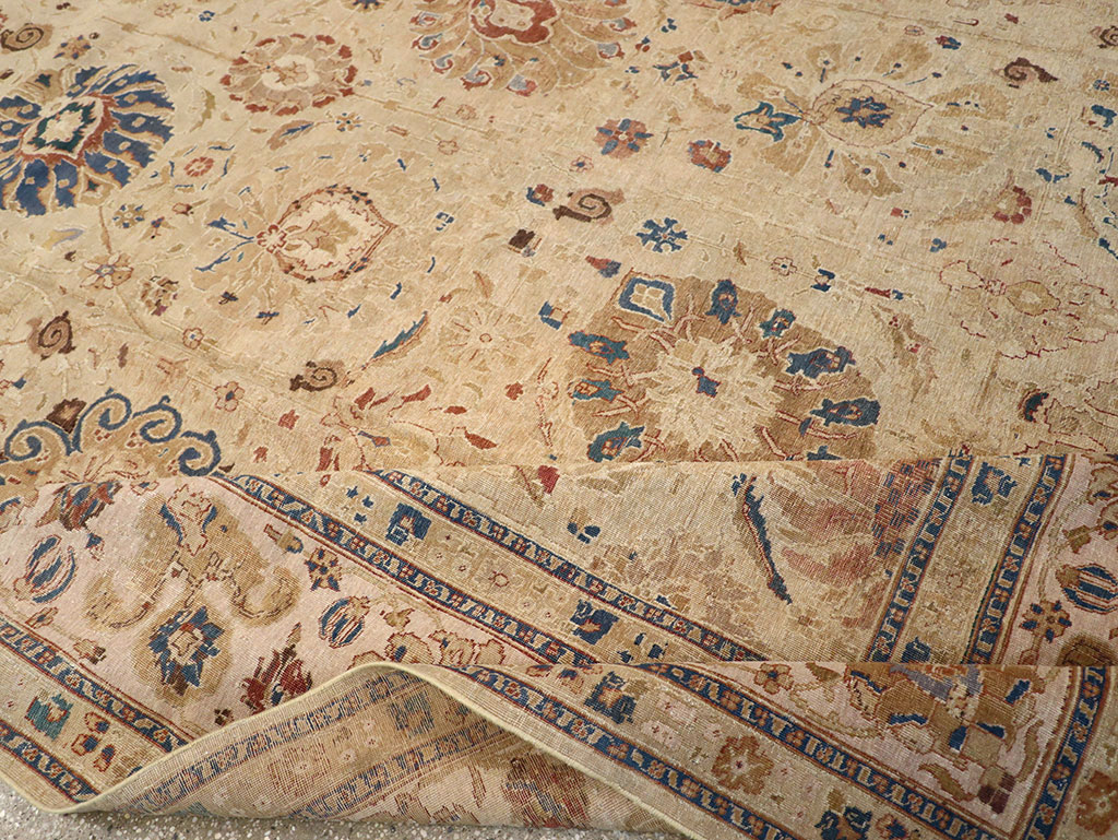 Antique Persian Tabriz Carpet, No.16127 - Staging