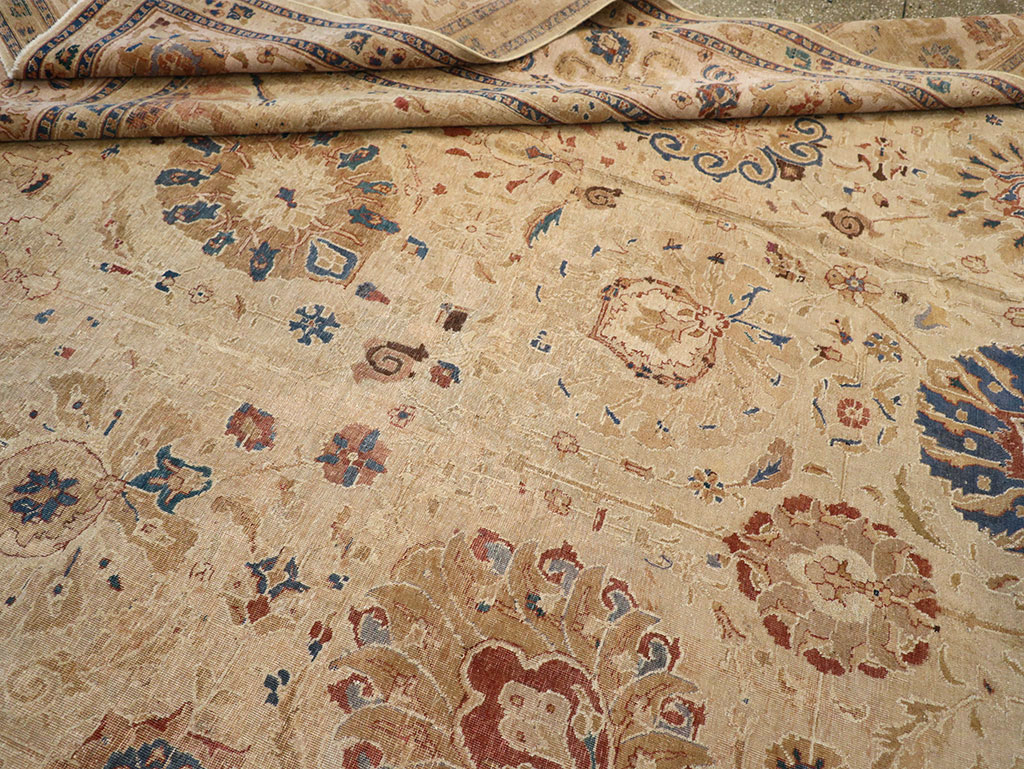 Antique Persian Tabriz Carpet, No.16127 - Staging