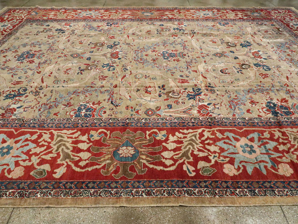 Antique Persian Sultanabad Carpet, No.16130 - Staging
