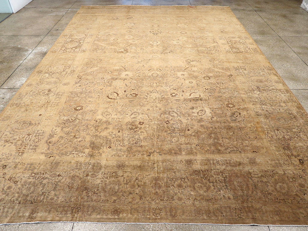Antique Persian Tabriz Carpet, No.16134 - Staging