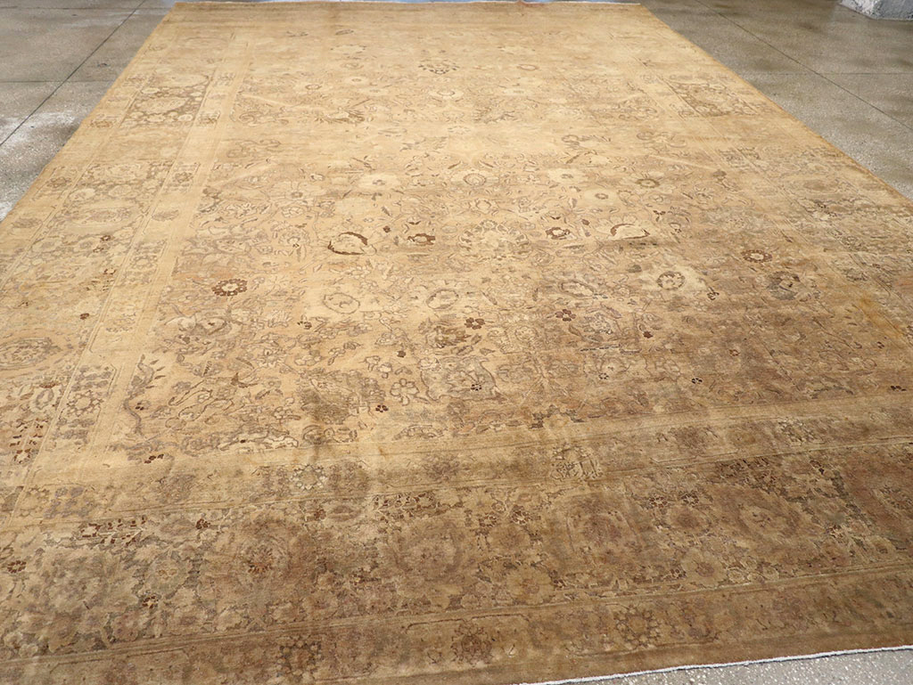 Antique Persian Tabriz Carpet, No.16134 - Staging