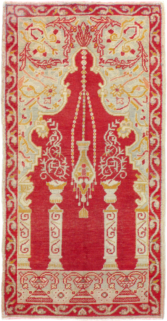 Antique Turkish Oushak Rug, No.16136 - Staging